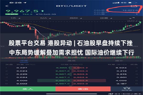 股票平台交易 港股异动 | 石油股早盘持续下挫 中东局势缓解叠加需求担忧 国际油价继续下行