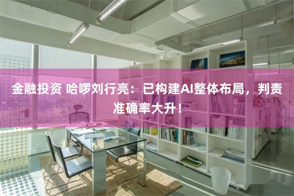 金融投资 哈啰刘行亮：已构建AI整体布局，判责准确率大升！