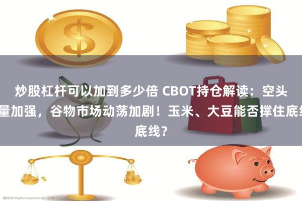 炒股杠杆可以加到多少倍 CBOT持仓解读：空头力量加强，谷物市场动荡加剧！玉米、大豆能否撑住底线？