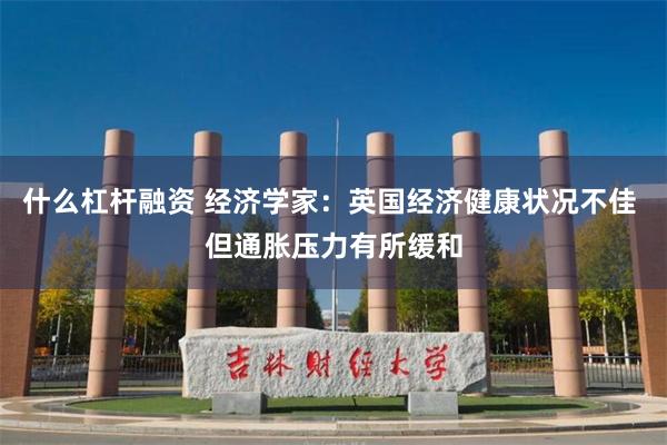 什么杠杆融资 经济学家：英国经济健康状况不佳 但通胀压力有所缓和